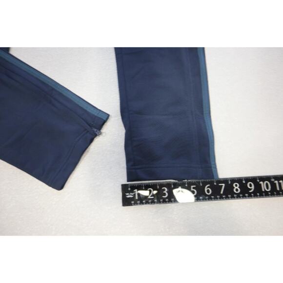 adidas Navy Blue Sweatpants with Teal Stripes - Picture 4 of 10